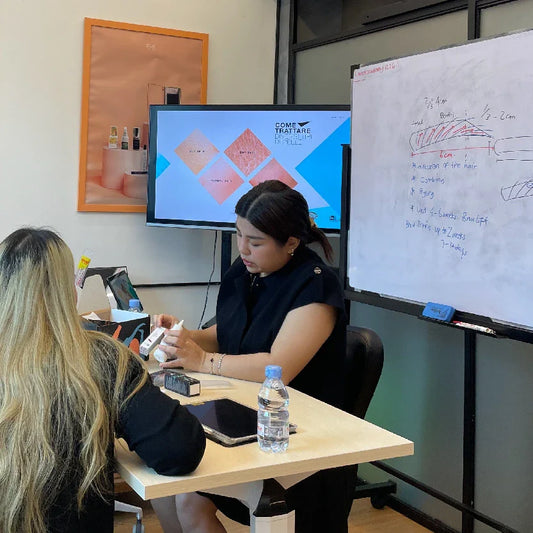 Proses kelas materi kelas academy (penjelasan di whiteboard)