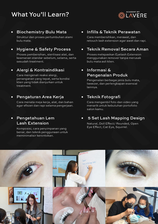 Level 1 Classic Single Lash Course for Beginners | Eyelash Extension | Lavere Academy