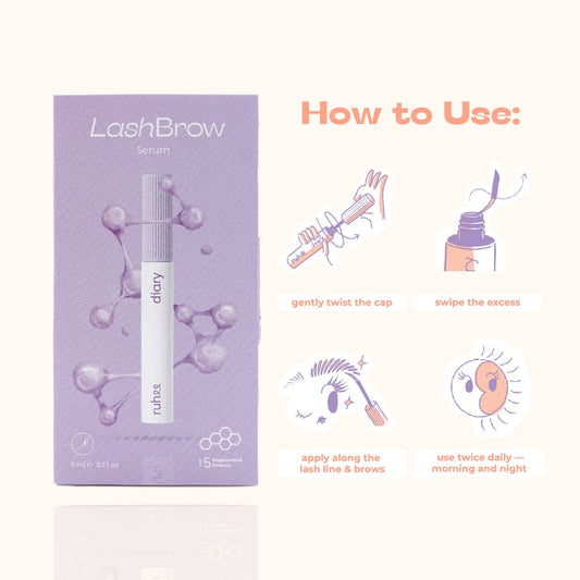 Lash Brow Serum (5ml) | Memaksimalkan keindahan bulu mata dan alismu