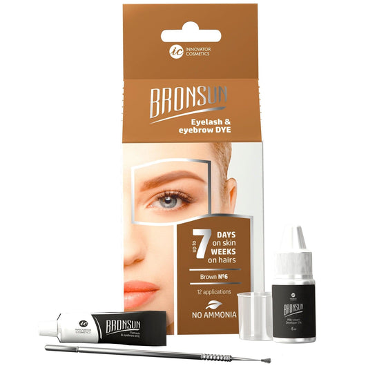 Bronsun Eyelash and Eyebrow Home Dye Kit | With Developer Cream