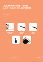 Level 1 Classic Single Lash Extension - Lavere Lash