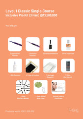 Level 1 Classic Single Lash Extension - Lavere Lash