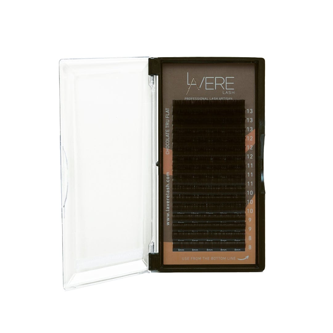 NEW! Lavere Lash Dark Chocolate Tru flat Single Mixed Lash - Brown - Lavere Lash
