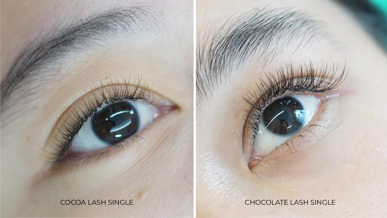 NEW! Lavere Lash Dark Chocolate Tru flat Single Mixed Lash - Brown - Lavere Lash