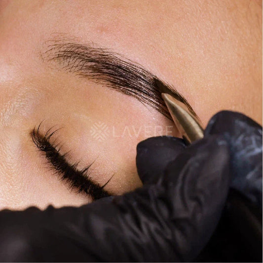 proses pemakaiian produk tint untuk brow artist