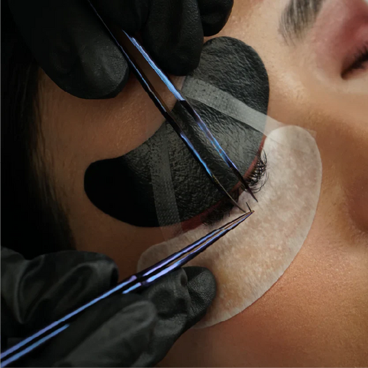 Tweezer proses treatment eyelash menggunakan pinset  tweezer lavere academy