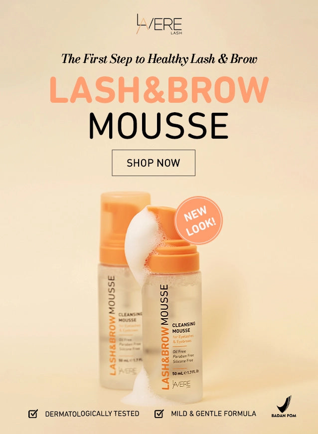 Product Lash and Brow Mousse Shampoo by Lavere lash