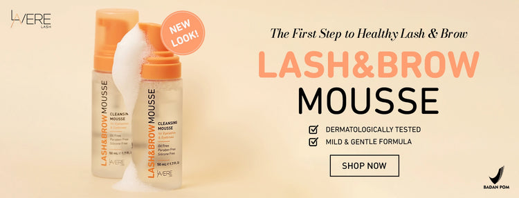 Product Lash and  brow mousse Shampoo by lavere lash