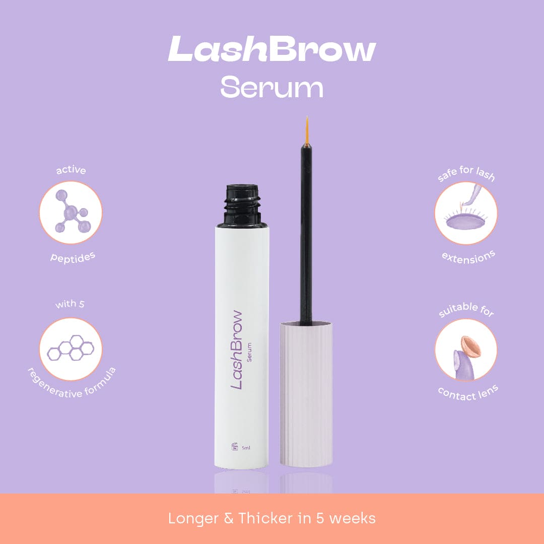 Lash Brow Serum (5ml) ENHANCE. LENGTHEN . STRENGTHEN | Memaksimalkan keindahan bulu mata dan alismu