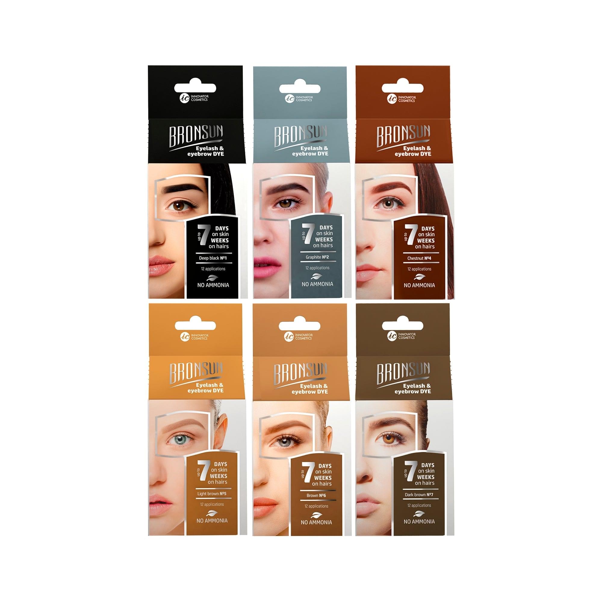 Bronsun Eyelash and Eyebrow Home Dye Kit | With Developer Cream