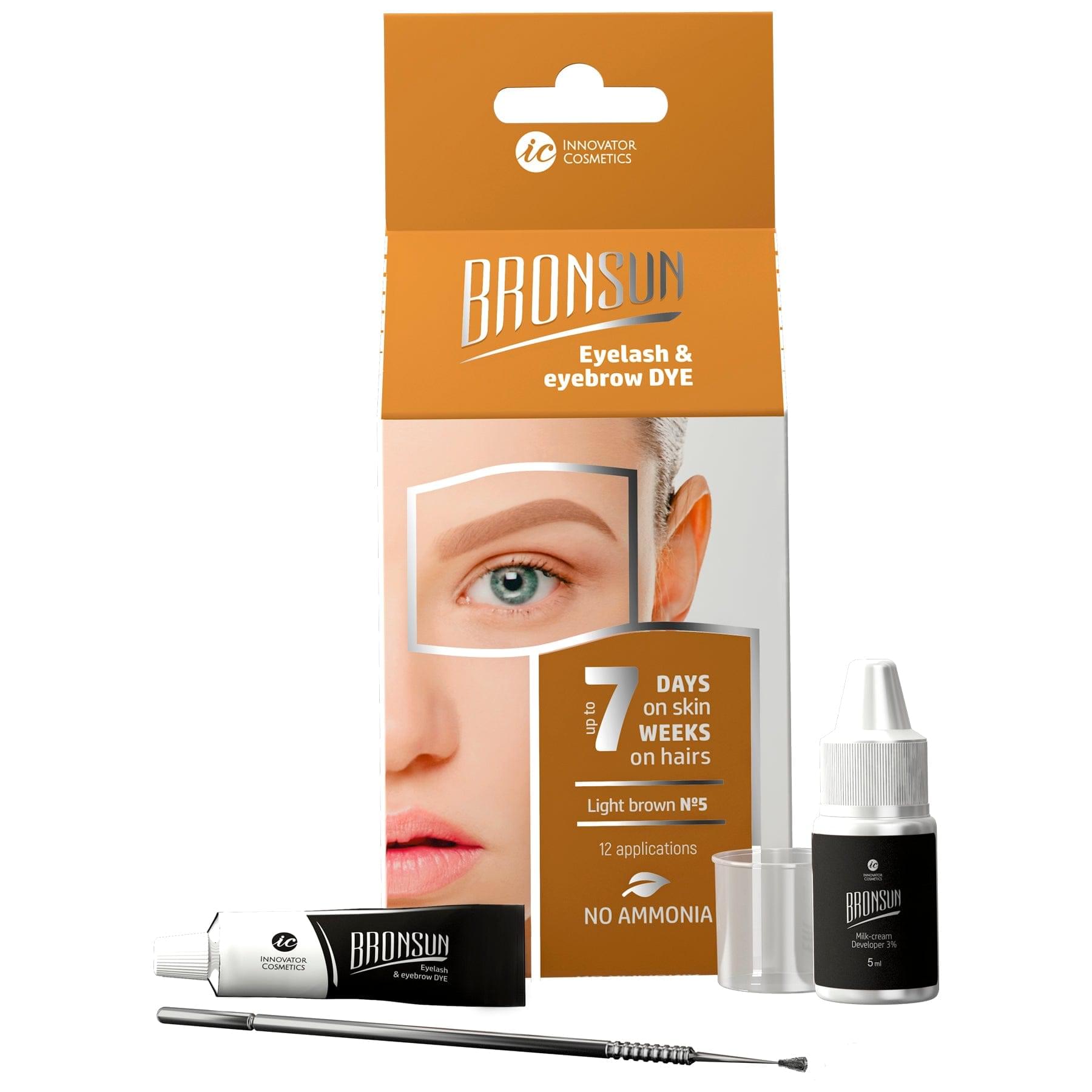 Bronsun Eyelash and Eyebrow Home Dye Kit | With Developer Cream