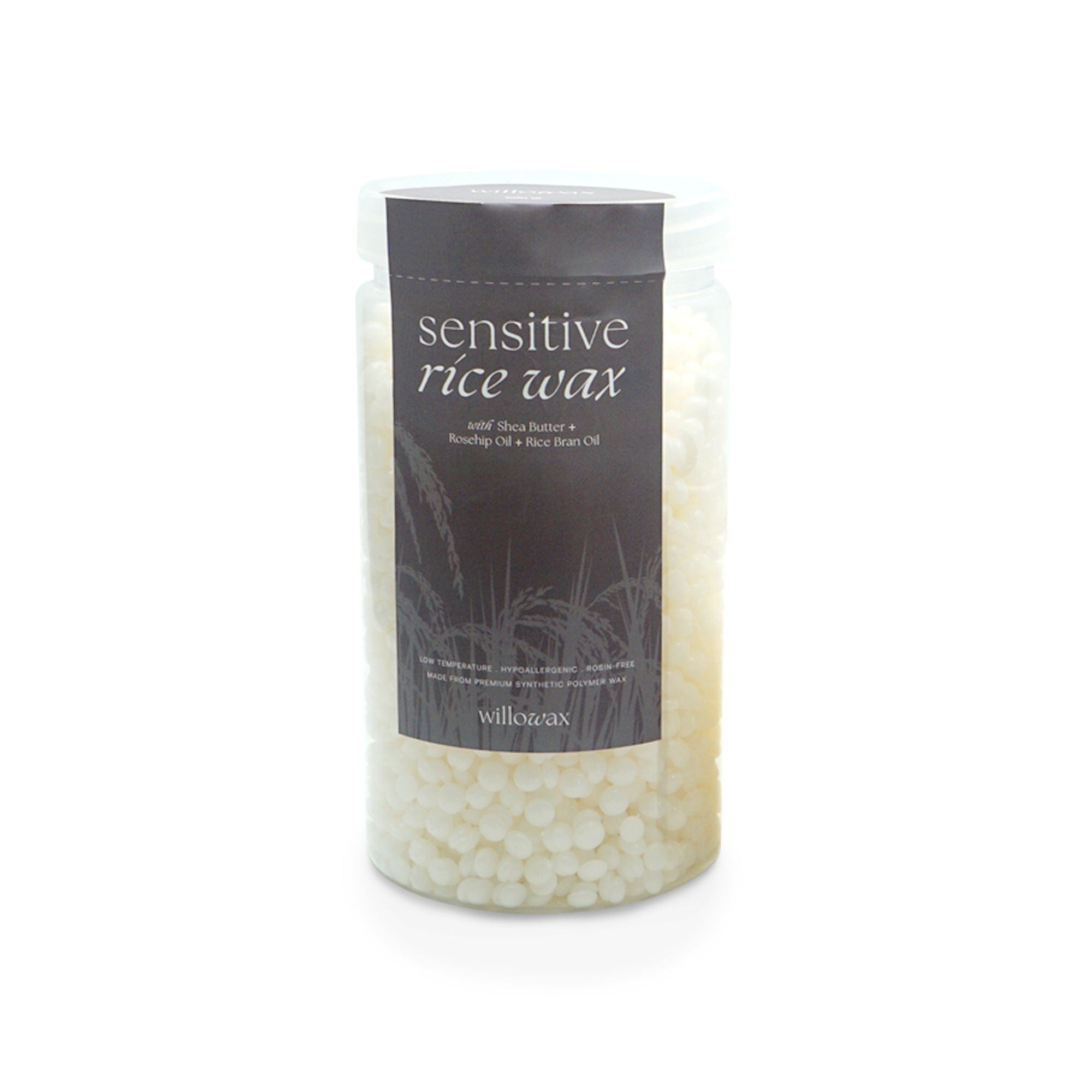 Lavere Lash - Willowax Sensitive Rice Wax With Shea Butter, Rosehip Oil & Rice Bran Oil | Sensitive Rice Wax - Lavere Lash